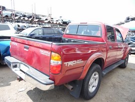 2001 TOYOTA TACOMA PRERUNNER BURGUNDY DOUBLE CAB 3.4L AT 2WD Z18260